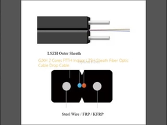 GJXH 2 Kerne FTTH Innenraum LZSH Hülle Glasfaserkabel Dropkabel