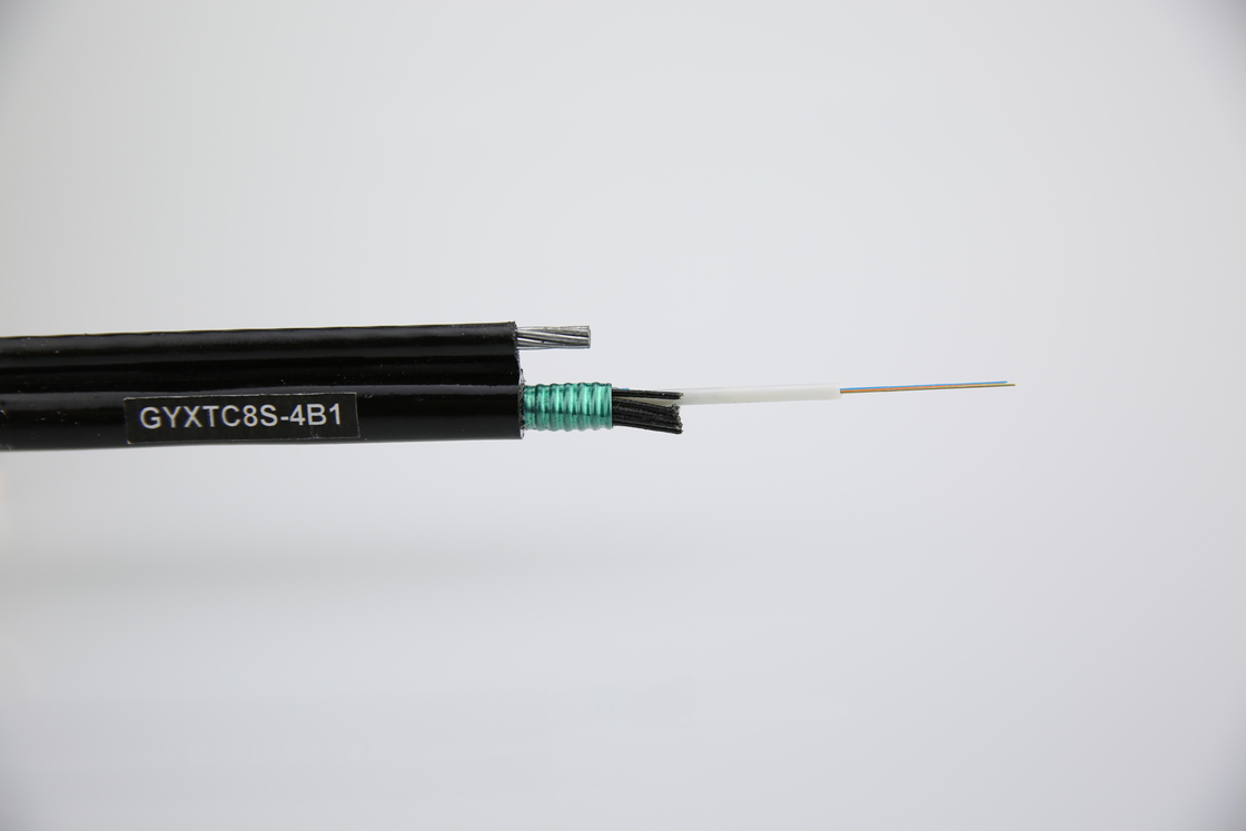 Outdoor Self Supporting Overhead GYXTC8A/S Figure-8 Zentraler Loose Tube Kabel