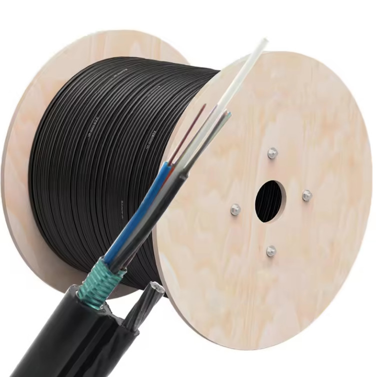 Aerial Multicore China GYXTC8S 2-12 Kern Single-Mode Glasfaserkabel