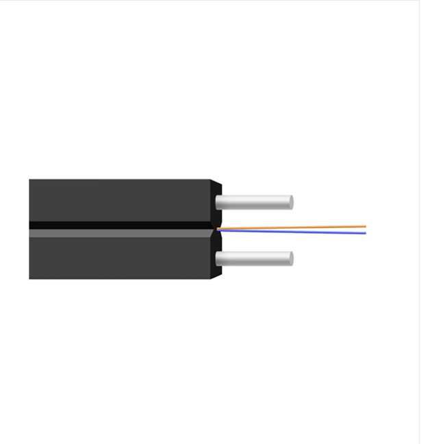 GJXH 2 Kerne FTTH Innenraum LZSH Hülle Glasfaserkabel Dropkabel