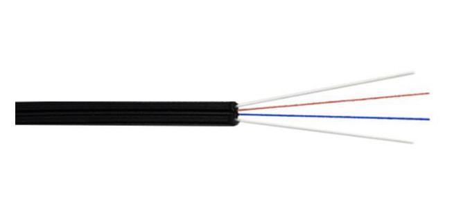 4 Kerne Indoor Einzelmodus G657A GJXFH LSZH Jackett FTTH Glasfaserkabel