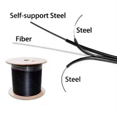 Selbsttragende FTTH Glasfaserkabel GJYXCH 1/2 Kerne Indoor Outdoor