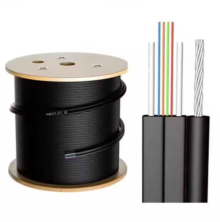 GJYXFCH 4 Fasern FTTH Indoor Outdoor FRP Strength Member Optic Drop Kabel