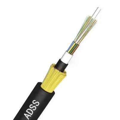 Lange Spannweite selbsttragbares ADSS-Kabel mit doppelter Jacke Glasfaserkabel 2-36 Kern