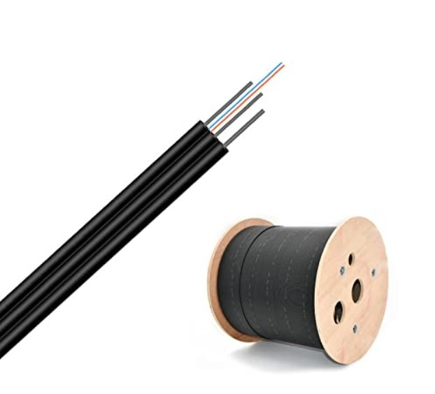 Blaues Außenkabel für die Installation von FTTH-Netzwerken