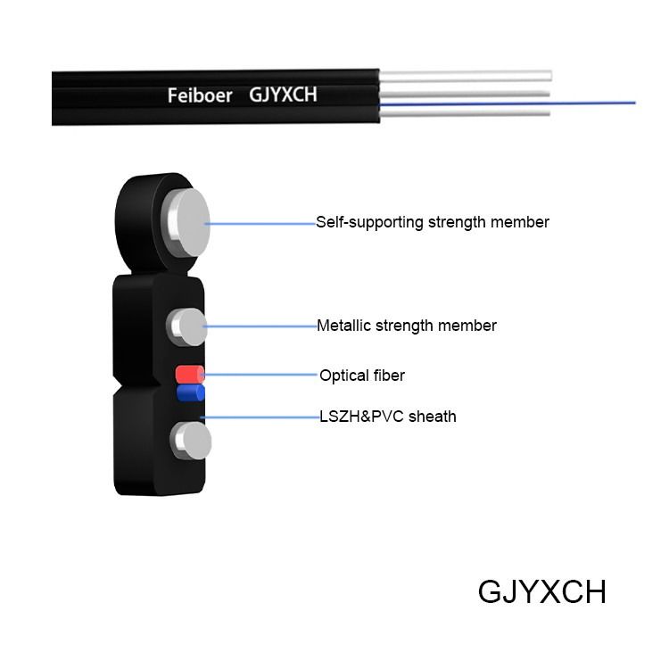 1.2mm Lszh Ftth Faser-Transceiverkabel, Außenkabel des Kern-G657a2 4