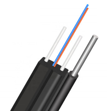 Einzelmodus 4 Kern Innenraum G657A Lszh Glasfaserkabel Außen FTTH-Dropkabel