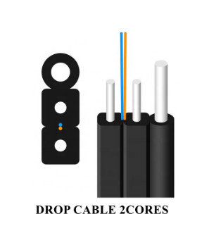 Ftth Optical Fiber 2 Core Ftth Drop Cable G657A2 Fiber Optic Drop Cable