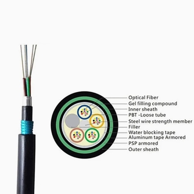 Direkt vergrabene Glasfaserkabel GYTA53 mit PBT Loose Tube und ≥50 dB Rücklaufverlust für überlegene Netzwerkleistungskerne 2-144 Kerne