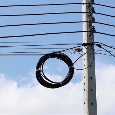 Schwarzes Nachrichtendraht FTTH-Optikkabel, 4-Kern, für die Kommunikationskonstruktion